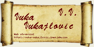 Vuka Vukajlović vizit kartica